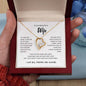 To My Beautiful Wife | I Love You, Forever & Always - Forever Love Necklace