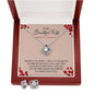 To My Beautiful Wife, Love Knot Earring & Necklace Set