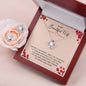 To My Beautiful Wife, Love Knot Earring & Necklace Set
