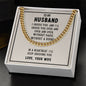 To My Husband, Cuban Link Chain
