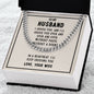 To My Husband, Cuban Link Chain