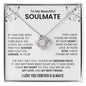 To My Beautiful Soulmate | I Love You, Forever & Always - Love Knot Necklace