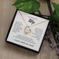 To My Beautiful Wife | I Love You, Forever & Always - Forever Love Necklace