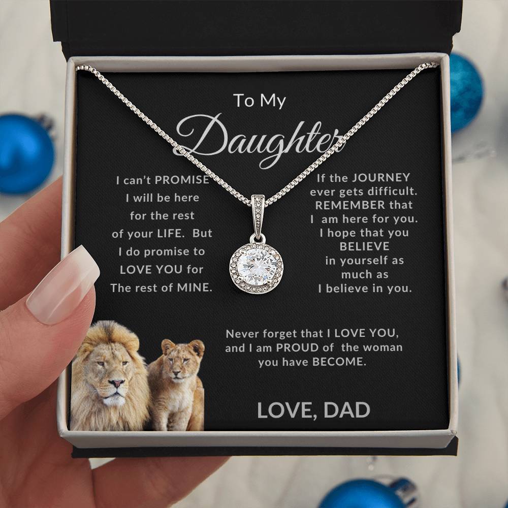 To My Daughter, Love Dad, Eternal Necklace