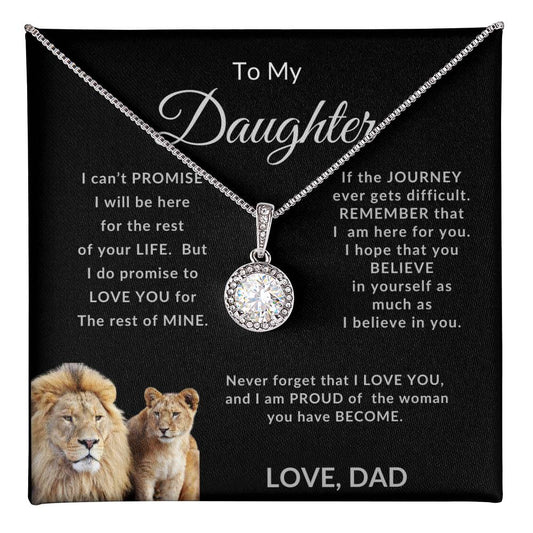 To My Daughter, Love Dad, Eternal Necklace