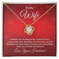 To My Wife, Love Knot Necklace