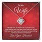 To My Wife, Love Knot Necklace
