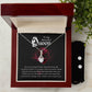 To  My Beautiful Queen,  Necklace and Cubic Zirconia Earring Set