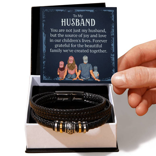 To My Husband,  Love  You Forever Bracelet