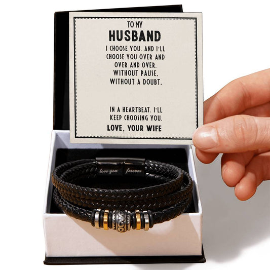 To My Husband, Soulmate, Love Forever Bracelet.