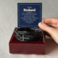To My Husband, Men's Cross Bracelet